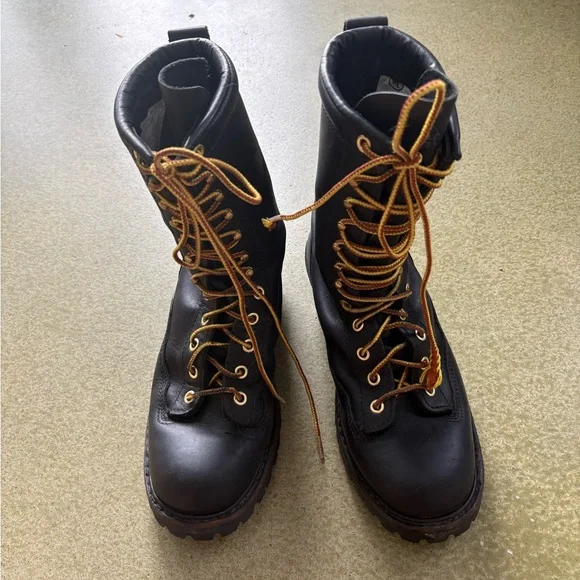 Hathorne Explorer Leather Smoke Jumper Lace-Up Boots Model H7809 Sz 8D - Picture 2 of 6